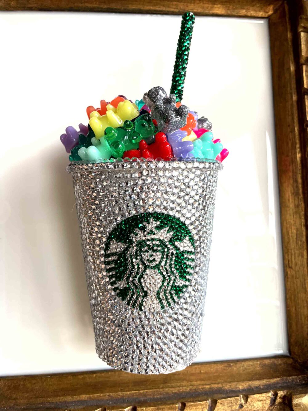 Quadro contenitore Starbucks brillantini orsetti 6