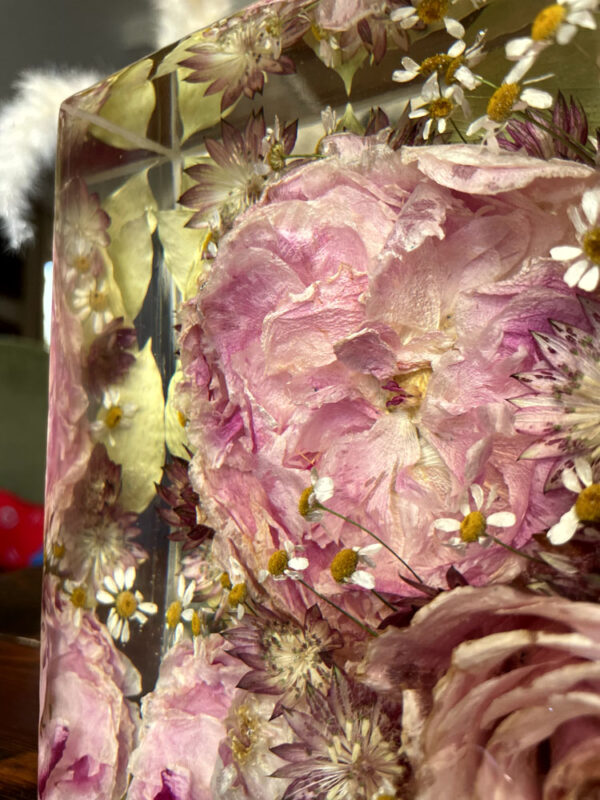 Bouquet 18x18 peonie e rose rosa 4