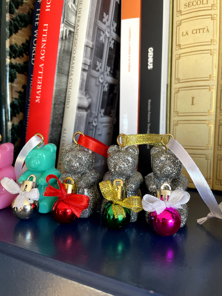 Orsetti decorazione natalizia vari colori 13