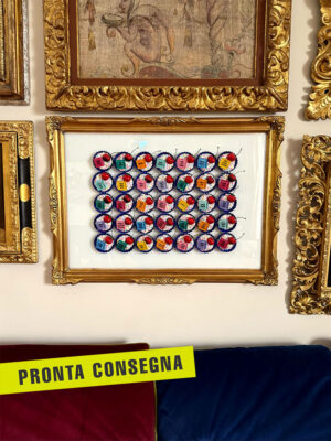 Quadro 35 pasticcini emozionali cornice oro d'epoca 1 pronta consegna