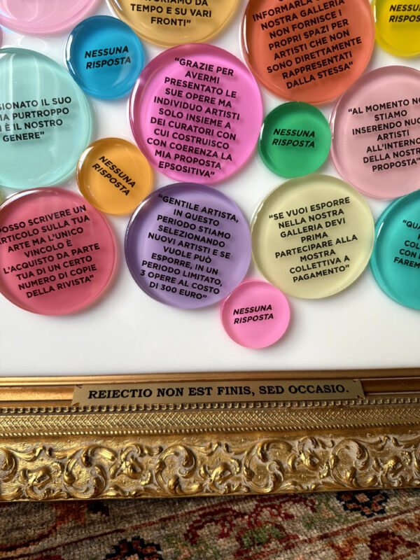 Quadro concettuale Occasio frasi rifiuti Lavinia Spagnuolo 2