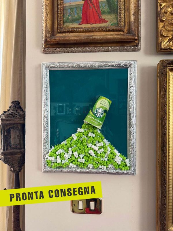 Quadro matcha latte starbucks orsetti cornice argento 1 pronta consegna