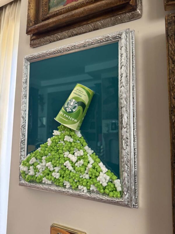 Quadro matcha latte starbucks orsetti cornice argento 6