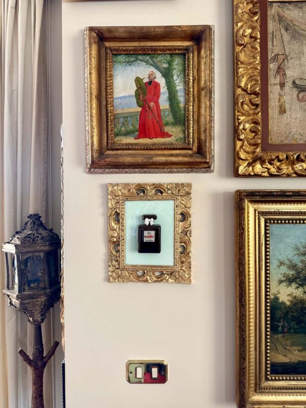 Quadro profumo nutella cornice oro 5 5