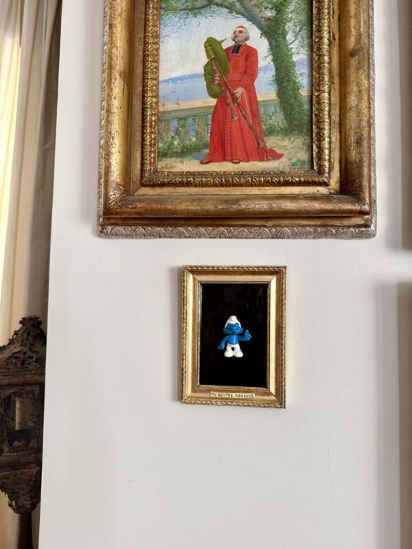 Quadro puffo quatrocchi ho sempre ragione cornice oro 4